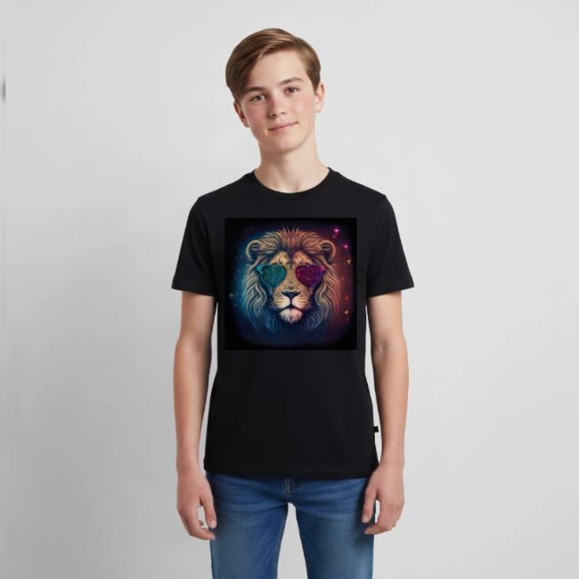 Jesus Lion of Judah wearing love glasses