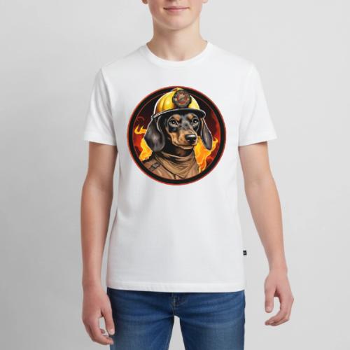 Firefighter Dachshund - Kids' Premium T-Shirt