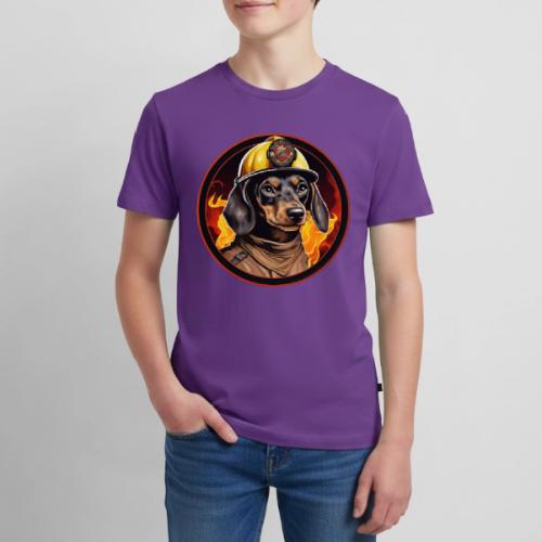 Firefighter Dachshund - Kids' Premium T-Shirt