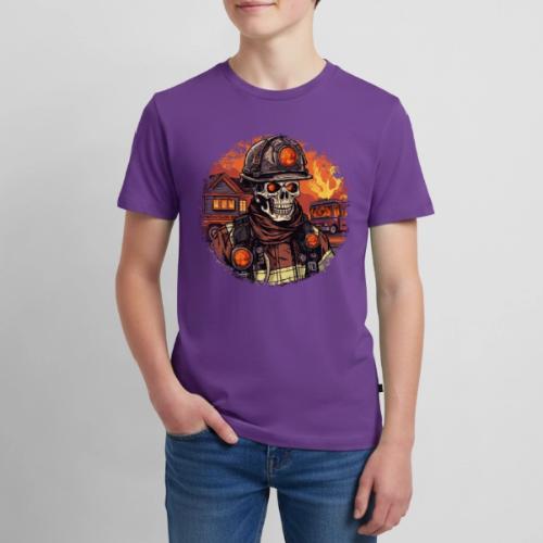 Skeletons Firefighter / fireman skeleton - Kids' Premium T-Shirt