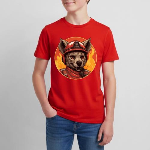 Firefighter hyena - Kids' Premium T-Shirt