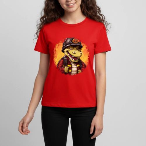 Fireman crocodile - Kids' Premium T-Shirt