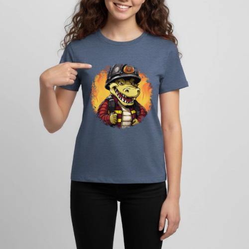 Fireman crocodile - Kids' Premium T-Shirt