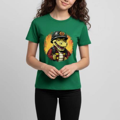 Fireman crocodile - Kids' Premium T-Shirt