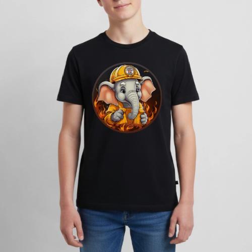 Elephant Firefighter - Kids' Premium T-Shirt
