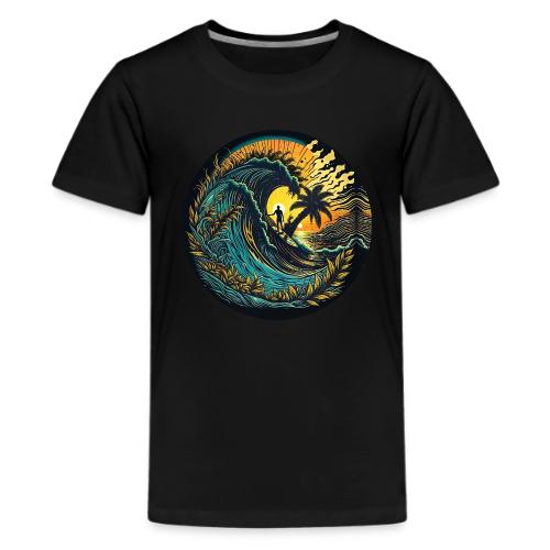 Sunrise Flower Barrel - Kids' Premium T-Shirt