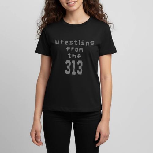 Wrestling from the 313 (Grey) - Kids' Premium T-Shirt