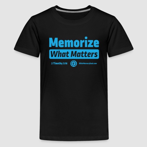 Alternate Design Memorize What Matters - Kids' Premium T-Shirt