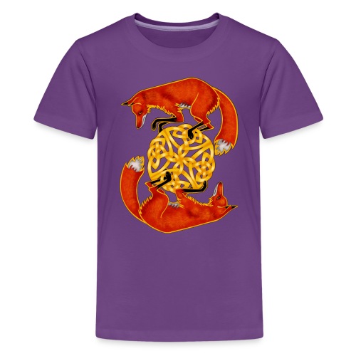 Circling Foxes - Kids' Premium T-Shirt