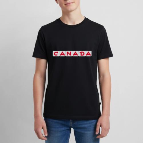 Canada, red letters on white background - Kids' Premium T-Shirt