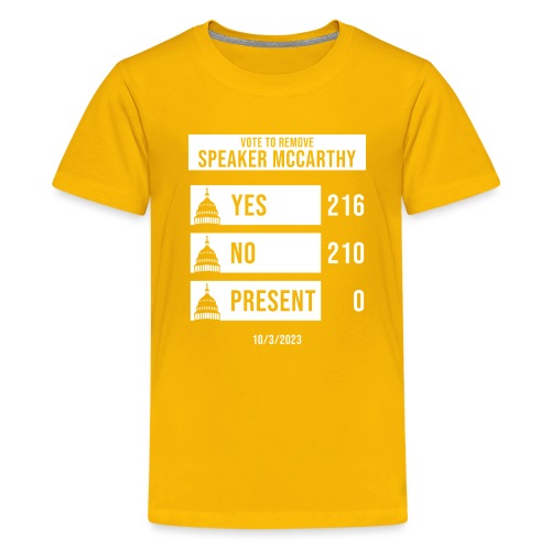 McCarthy Voted Out As House Speaker Political Tees - Kids' Premium T-Shirt