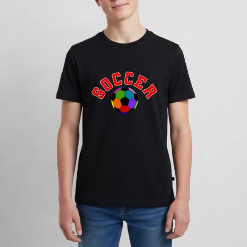 Soccer: Colorful Kick - Kids' Premium T-Shirt