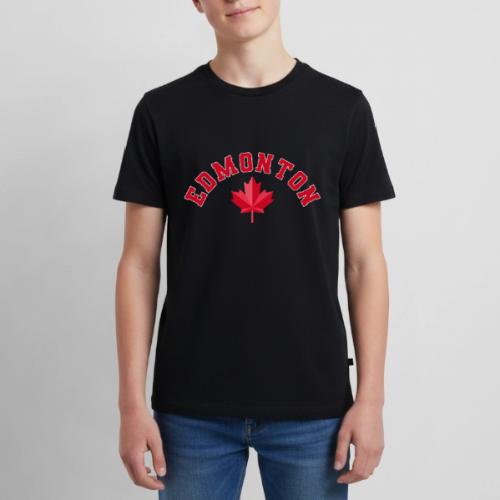 Edmonton with maple leaf - Kids' Premium T-Shirt