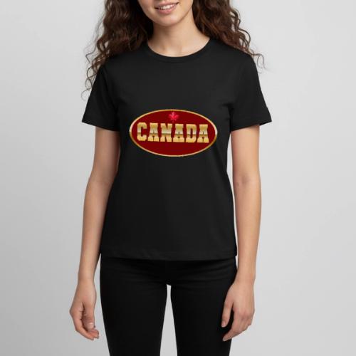 Canada in golden letters - Kids' Premium T-Shirt