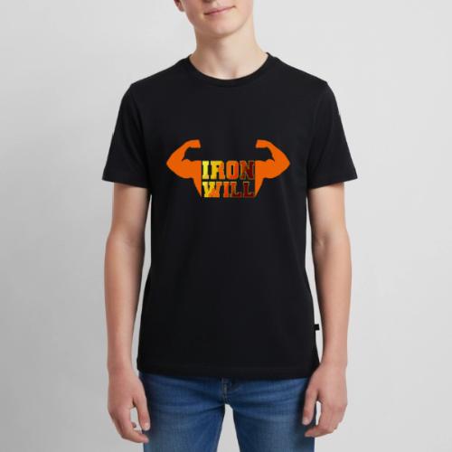 Bodybuilding: Iron Will Power - Kids' Premium T-Shirt