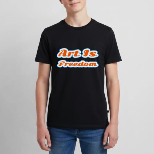 Art Is Freedom — Creative Expression Script - Kids' Premium T-Shirt