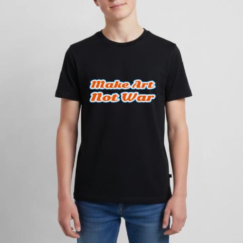 Make Art Not War — Peaceful Creativity Script - Kids' Premium T-Shirt