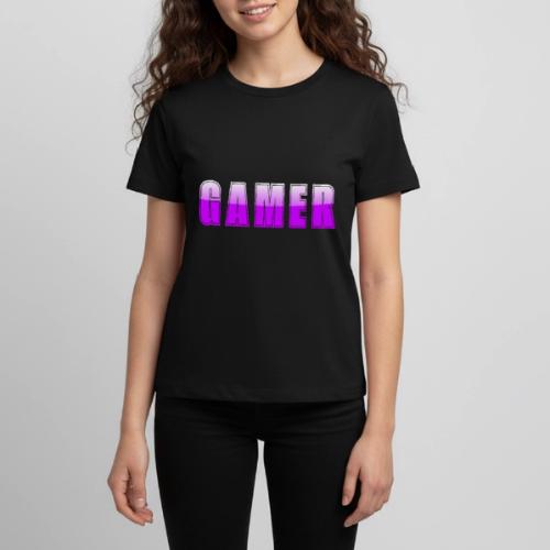 Gamer Purple Glossy Collegiate Design - Kids' Premium T-Shirt