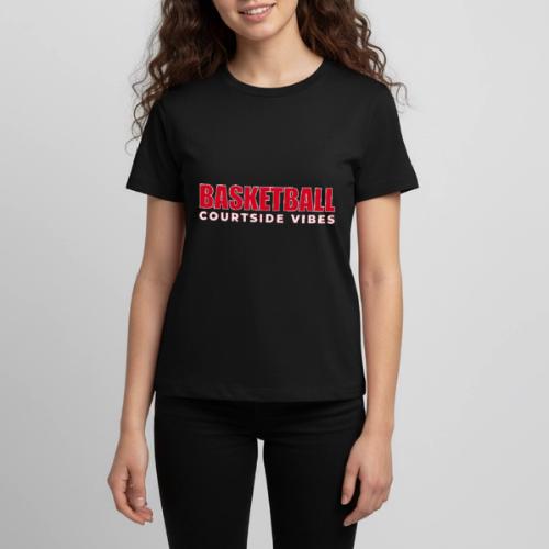 Courtside Vibes Basketball Typography Design - Kids' Premium T-Shirt