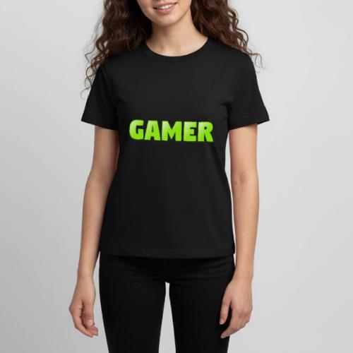 Gamer Neon Green Gaming Logo Design - Kids' Premium T-Shirt