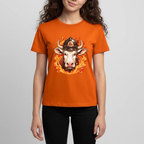 Firefighter cow - Kids' Premium T-Shirt