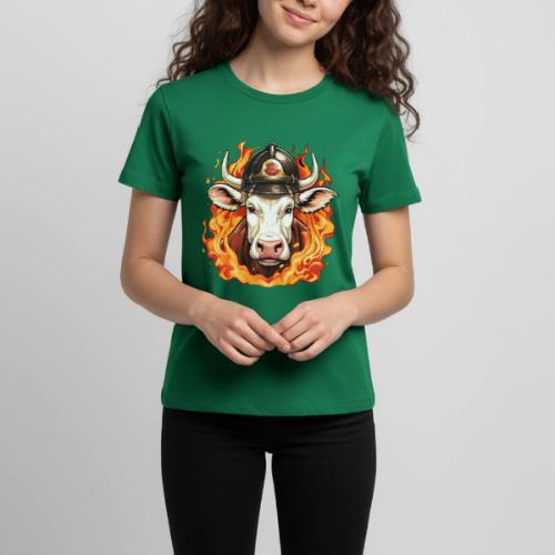 Firefighter cow - Kids' Premium T-Shirt