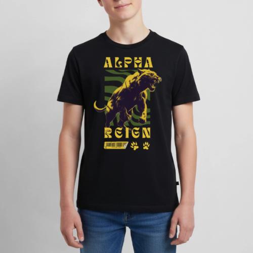 Unleash The Inner Alpha: Fierce Animal Print - Kids' Premium T-Shirt