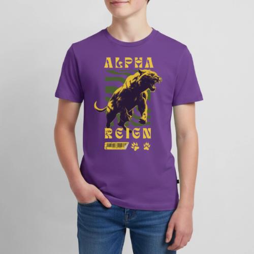 Unleash The Inner Alpha: Fierce Animal Print - Kids' Premium T-Shirt