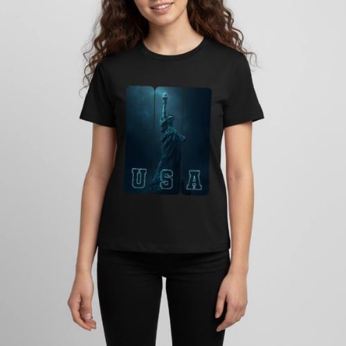 Neon Liberty USA Triptych - Kids' Premium T-Shirt