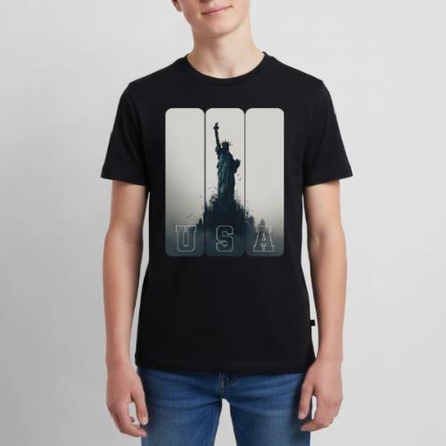 USA: Liberty Rising Over Manhattan - Kids' Premium T-Shirt