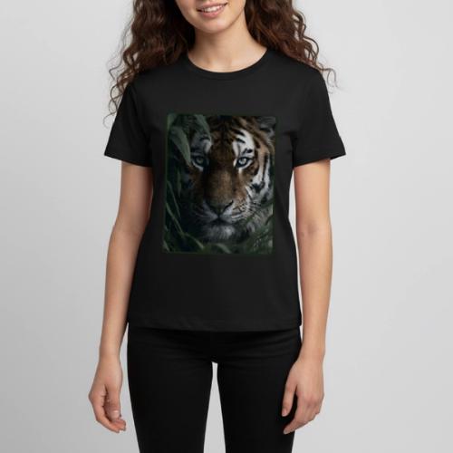 Tiger Jungle Eyes Wildlife Design - Kids' Premium T-Shirt