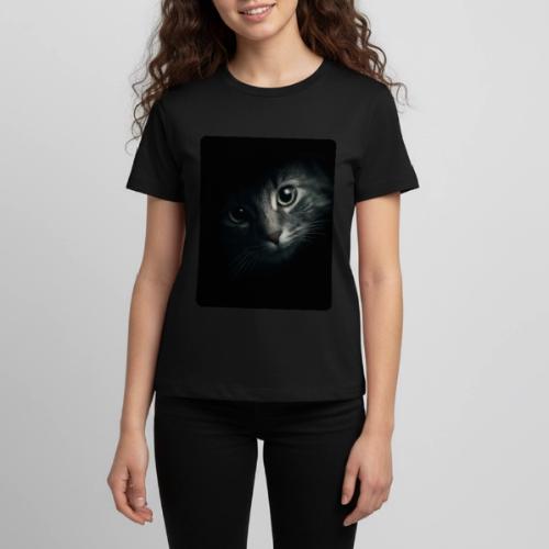 Cat Face in Shadow Close-Up Design - Kids' Premium T-Shirt