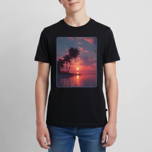 Tropical Sunset Ocean Reflection Design - Kids' Premium T-Shirt