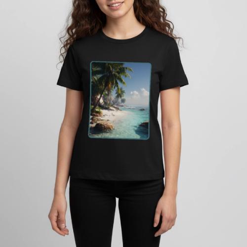 Tropical Beach Paradise Palm Design - Kids' Premium T-Shirt