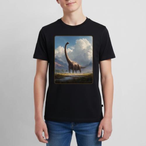 Brachiosaurus Valley Landscape Design - Kids' Premium T-Shirt