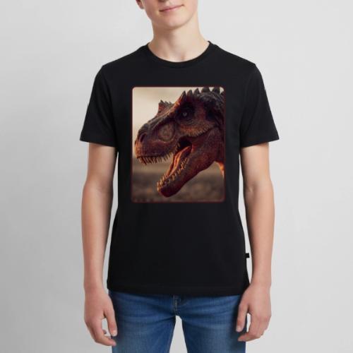T Rex Roaring Close-Up Design - Kids' Premium T-Shirt