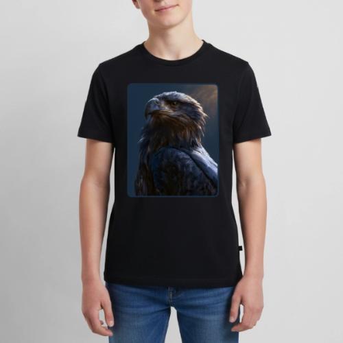 Majestic Eagle Cinematic Portrait Design - Kids' Premium T-Shirt