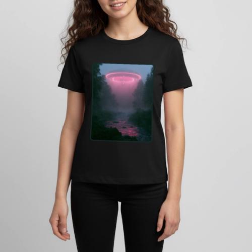 Neon UFO Forest River Design - Kids' Premium T-Shirt