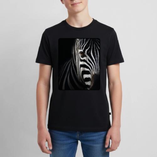 Zebra High Contrast Portrait Design - Kids' Premium T-Shirt