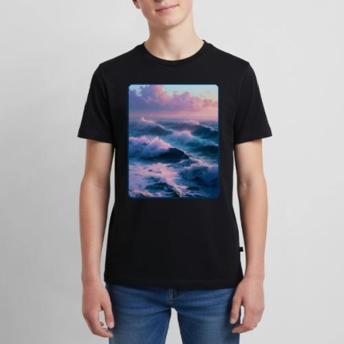 Dreamy Pastel Ocean Sunset Art - Kids' Premium T-Shirt