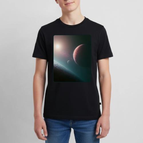 Deep Space Planet Horizon Art - Kids' Premium T-Shirt