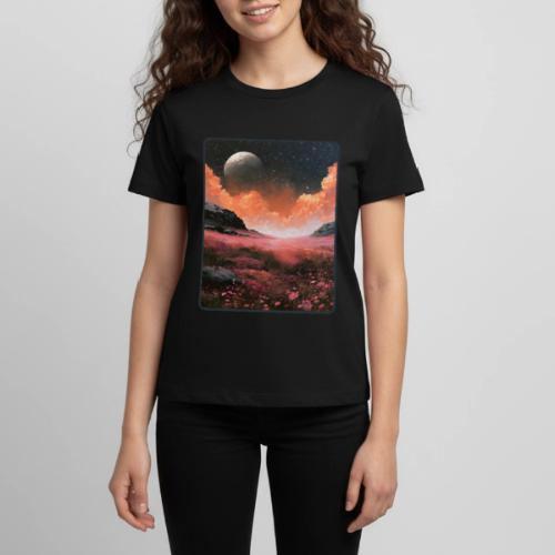 Moonlit Fantasy Flower Landscape - Kids' Premium T-Shirt