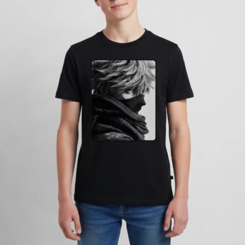 Battle-Worn Ninja Portrait - Kids' Premium T-Shirt