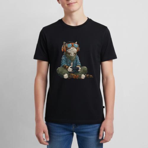 Cat: Purrfect Player - Kids' Premium T-Shirt