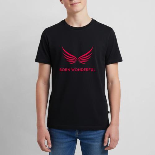 Red Born Wonderful Logo - Kids' Premium T-Shirt