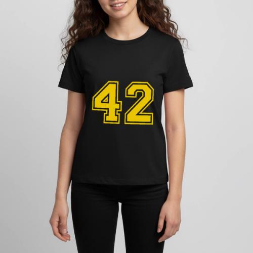 Number 42 in a classic athletic collegiate font - Kids' Premium T-Shirt
