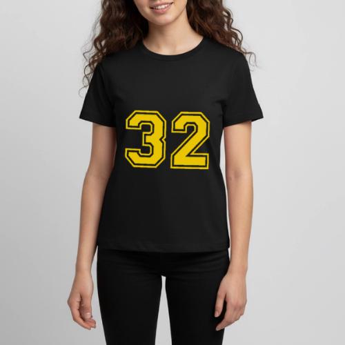 Number 32 in a classic athletic collegiate font - Kids' Premium T-Shirt