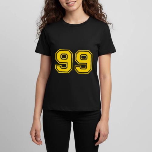 Number 99 in a classic athletic collegiate font - Kids' Premium T-Shirt