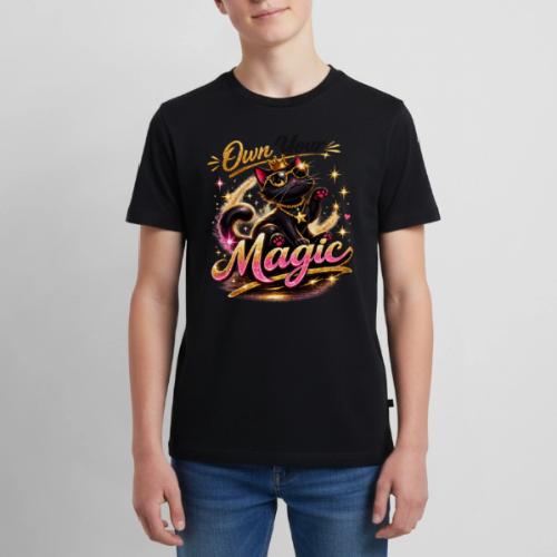 Own Your Magic – Glam Black Cat - Kids' Premium T-Shirt