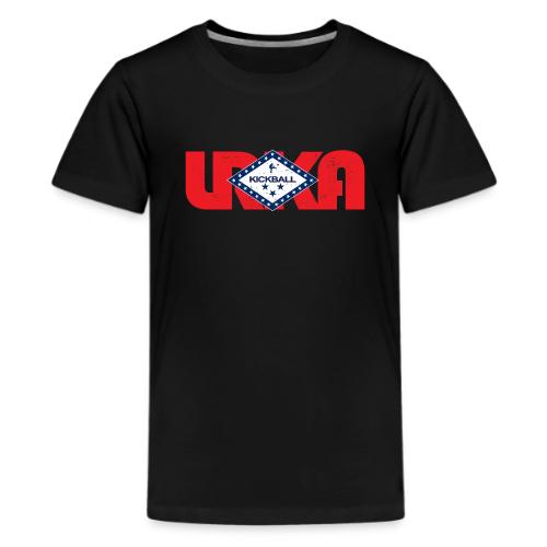 arkansas flag LRKA DISTRESSED - Kids' Premium T-Shirt